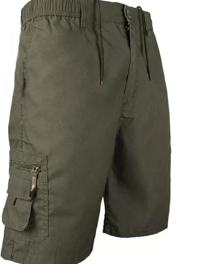 Mens Cargo Shorts Cottonblend Elasticated Cargo Combat Summer Holiday Pants NEW - Image 18