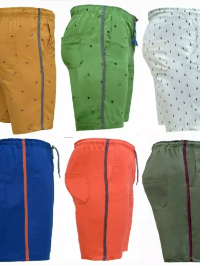 Mens Shorts Combat Multi Pocket Elasticated Waist CottonBlend Lightweight Shorts