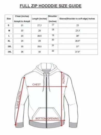 Mens Full-Zip Hooded Fleece Sweatshirt Plain Workwear Casual Jumper SweaterS-3XL - Image 2