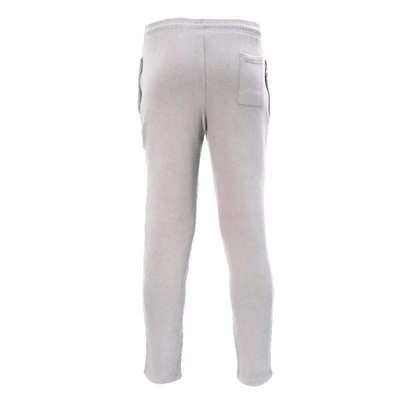 Mens Fleece Jogging Bottoms ZIP Pockets Pants Plain Open Hem Joggers Trouser - Image 11