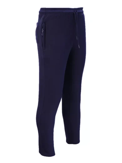 Mens Fleece Jogging Bottoms ZIP Pockets Pants Plain Open Hem Joggers Trouser - Image 12
