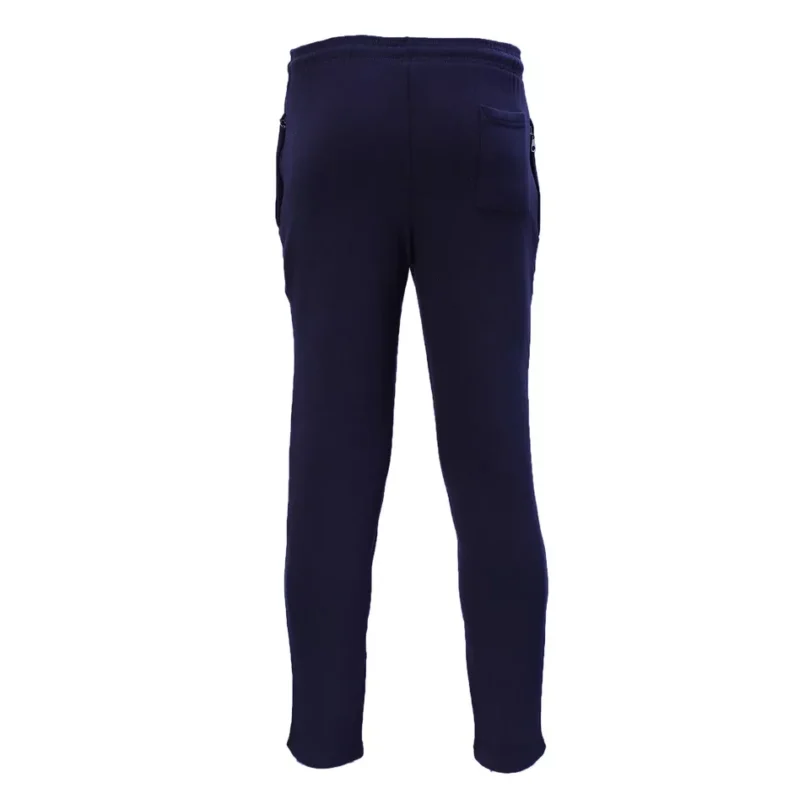 Mens Fleece Jogging Bottoms ZIP Pockets Pants Plain Open Hem Joggers Trouser - Image 13