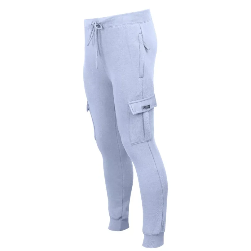 Mens Cargo Joggers Fleece Bottom Elasticated Gym Trouser Sweatpants ZIP Pockets - Image 16