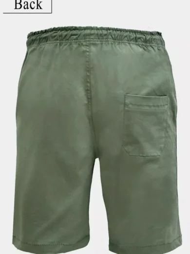 Mens Shorts Combat Multi Pocket Elasticated Waist CottonBlend Lightweight Shorts - Image 15
