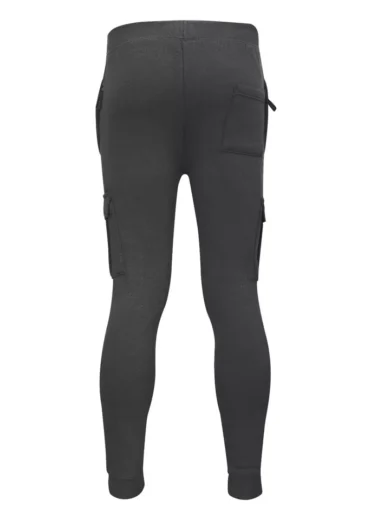 Mens Cargo Joggers Fleece Bottom Elasticated Gym Trouser Sweatpants ZIP Pockets - Image 5