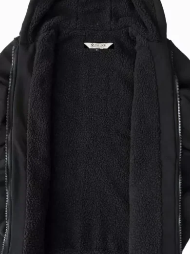 Mens Padded Borg Fleece Lined Full Zip Up Hoodie Sweatshirt Quality Jacket M-3XL - Image 3