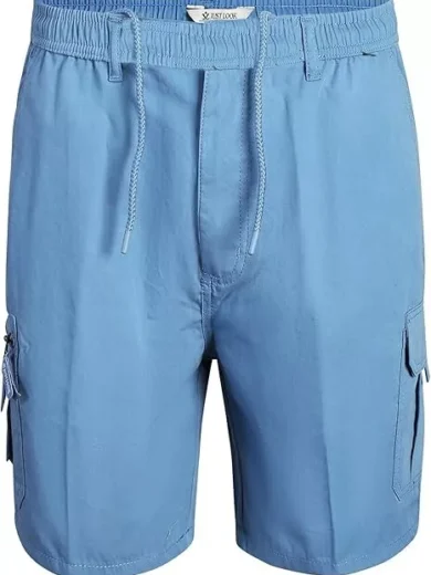 Mens Elasticated Cargo Shorts Summer Casual Cotton Combat Pants New M - 2XL - Image 22