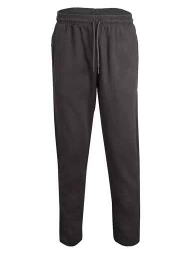 Mens Fleece Jogging Bottoms ZIP Pockets Pants Plain Open Hem Joggers Trouser - Image 28
