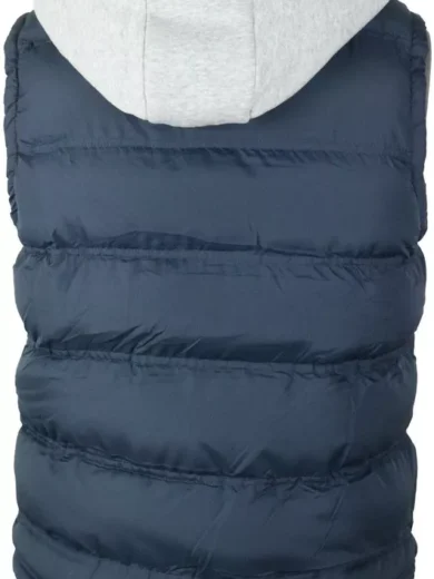Mens Body Warmer Gilet Hoodie Hooded Contrast Sleeveless Jacket S M L XL XXL - Image 6