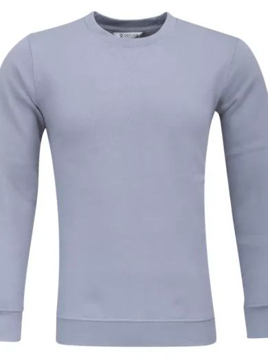 Mens Plain Sweatshirt Jumper Crew Neck Sweater Pullover Work Casual Top S-3XL - Image 6