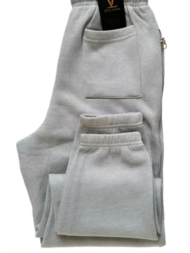 Mens Jogging Bottoms Elasticated Fleece Trouser Gym Jogger Sweatpants Zip Pocket - Image 6