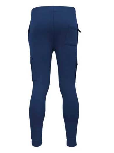 Mens Cargo Joggers Fleece Bottom Elasticated Gym Trouser Sweatpants ZIP Pockets - Image 11