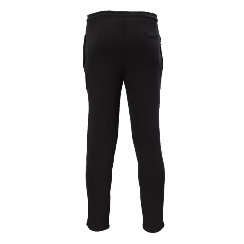Mens Fleece Jogging Bottoms ZIP Pockets Pants Plain Open Hem Joggers Trouser - Image 7