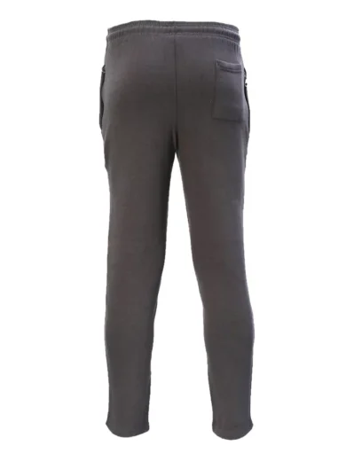 Mens Fleece Jogging Bottoms ZIP Pockets Pants Plain Open Hem Joggers Trouser - Image 9
