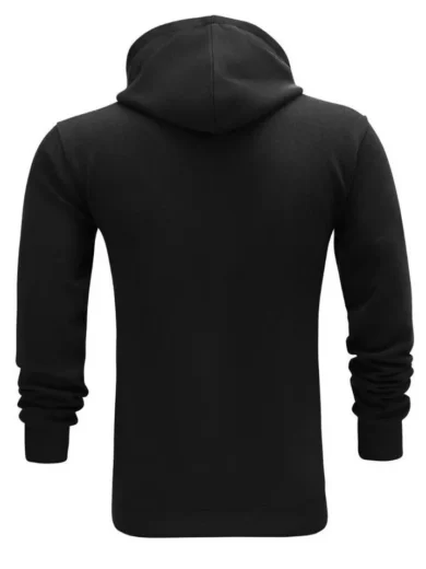 Mens Plain Fleece Zip Up Top Zipper Hoody Sweatshirt Gym Jumper Hoodie NewS-3XL - Image 9